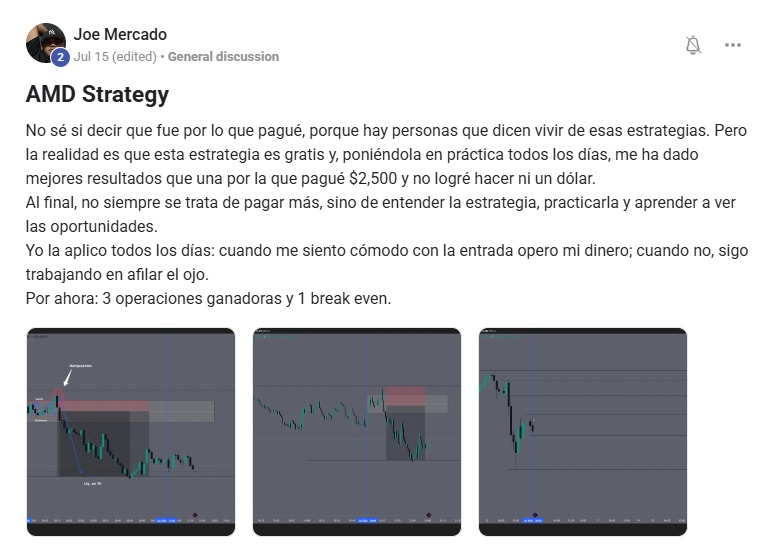 Mensaje de Joe Mercado